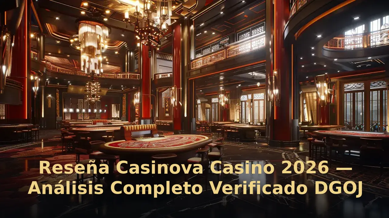 Reseña Casinova Casino 2026 — Análisis Completo ✓ Verificado DGOJ