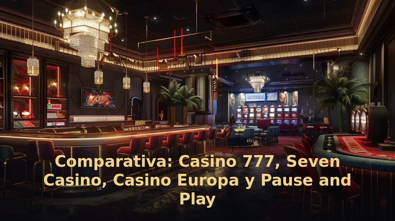 Comparativa: Casino 777, Seven Casino, Casino Europa y Pause and Play